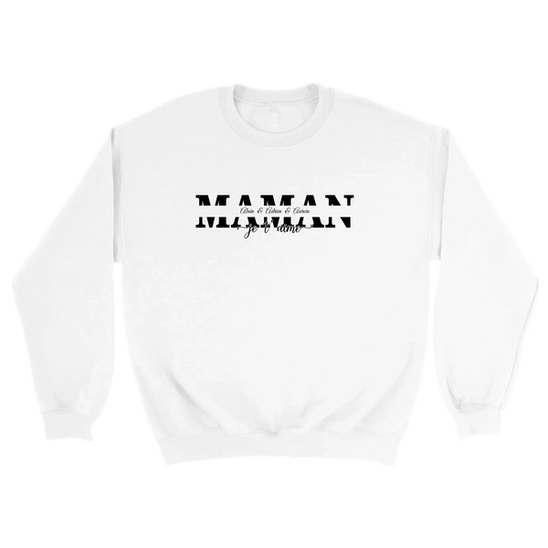 Maman & Noms - Sweat personnalisé