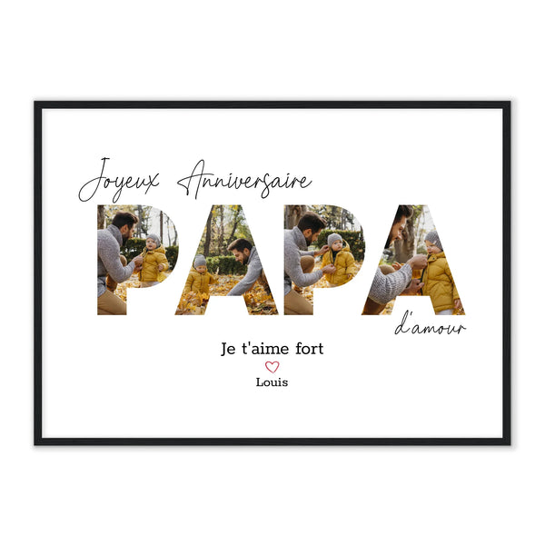 Joyeux Anniversaire Papa - Affiche Personnalisée